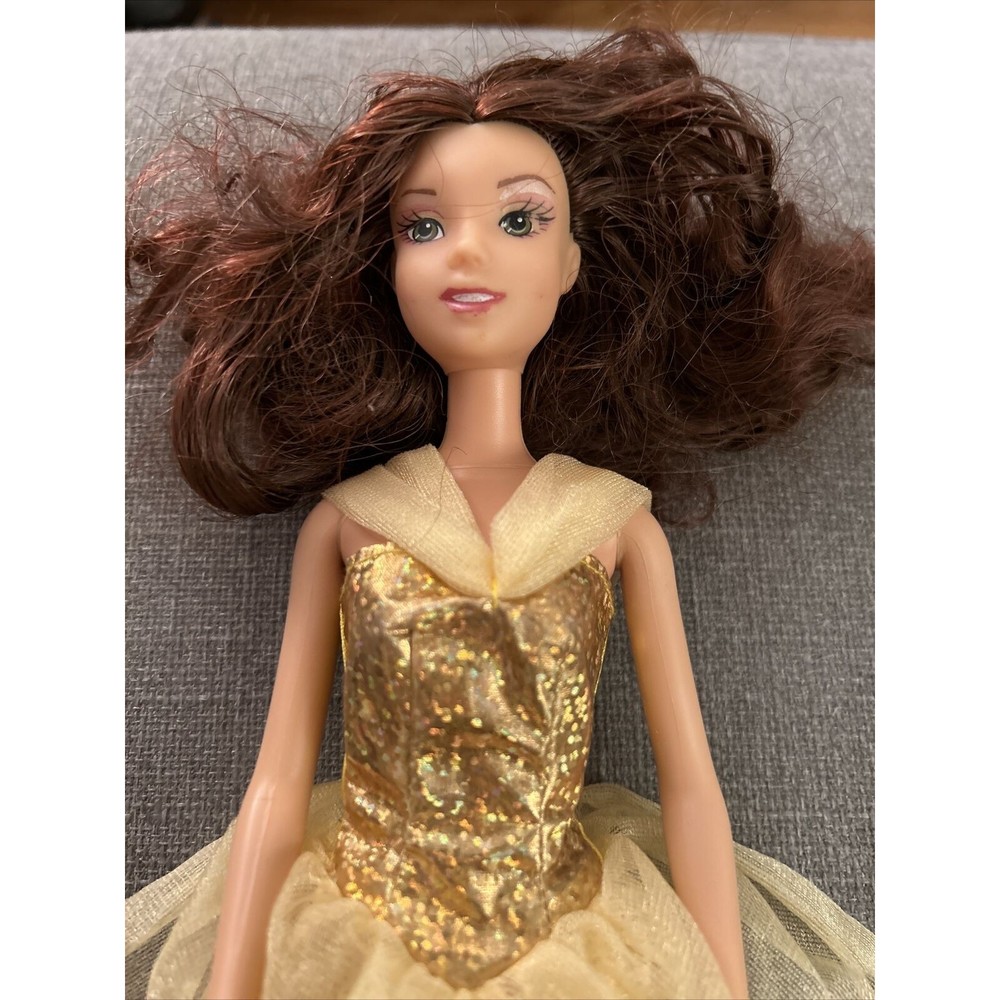 Disney Doll Mattel 1999 Beauty And The Beast Belle With Dress Vtg